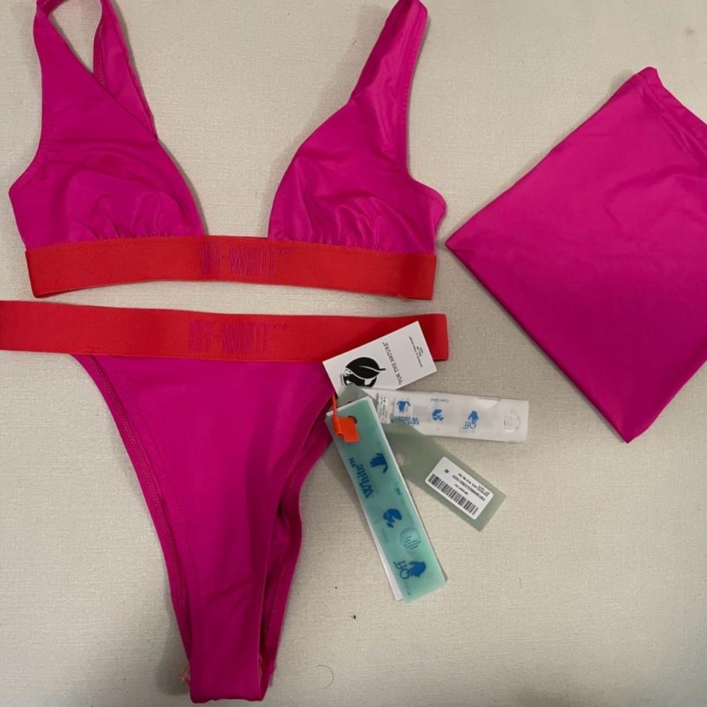 Off-White Condenced Banded Bikini - Picture 2 of 11